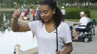Fishing is for kids at Kiwanis Lake in York City