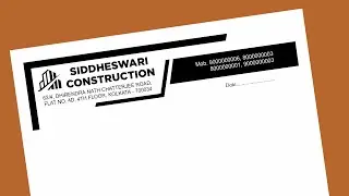 Letter Head Design for Xerox Offset or Screen Printing || Job Work ||  #coreldraw #dtp #letterhead