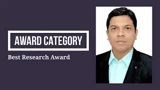 Dr Sandeep Pendhari, Veermata Jijabai Technological Institute, India, Best Research Award