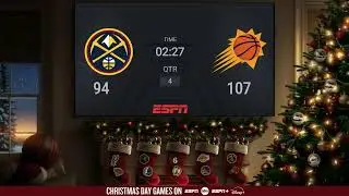Denver Nuggets @ Phoenix Suns | NBA on ESPN Live Christmas Day Scoreboard