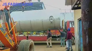 New Milk Silo Vertical tank loaded #stainlesssteelworks #saharanpur #viralshorts
