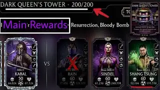 1st Run Dark Queen's Fatal Tower Bosses 200 Fight + Main Rewards