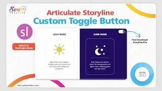 Custom Toggle Button in Storyline 360 (Demo) | Free .story File Download | Storyline 360