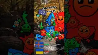 Safety index of europe I #geography #mapping