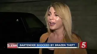 'I was terrified.' Bartender shocked by brazen theft in downtown parking garage