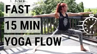Quick Yoga Flow for Energy + Strength | Full Body Vinyasa (15 Min)