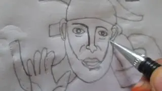 Simple Lord Sai Baba Face Drawing Tutorial Video