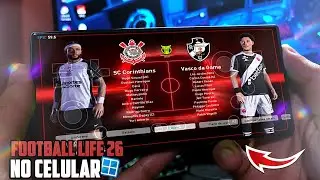 O ANDROID SURPREENDE! FOOTBALL LIFE 2026 Rodando No CELULAR Com WINLATOR ▶ PES 21 ATUALIZADO