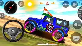 Dollar ( Song ) Mala & Flag Decoration Blue 👀 Thar | Indian cars simulator 3d #THARAALE