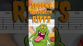 5 SPOOKY Halloween Riffs - With TABS #guitar #guitarmusic #guitarlesson #guitarcover #spooky