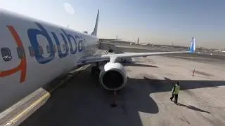 Flydubai 737-800  ( DXB-JIB )  خطوط فلاي دبي رحلة دبي - جيبوتي
