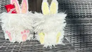 HOW TO - Make a cute Easter bunny decoration pot.