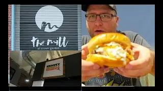 TRINITY BBQ Restaurant in Dalton, GA at THE MILL/pulled smoked chicken sandwich and dessert review.