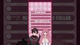 Vtuber Streaming Schedule for 6.30-7.06