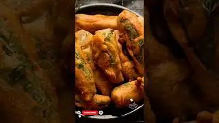 Crispiest Mirchi Pakoda Ever!Golden & Crunchy Mirchi Pakoda 🤤Perfect Tea-Time Mirchi Pakoda🌶️#shorts