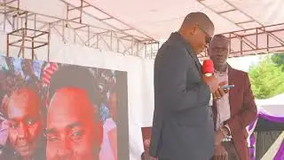 Mercy Mawia's HUSBAND speaking during the Burial..