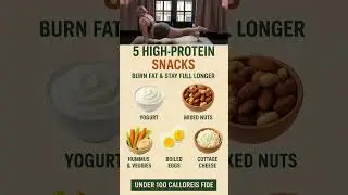 5 High-Protein Snacks | Burn Fat & Stay Full Longer #bodysignals #health #food  #shorts #skincare