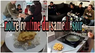 Routine m&eacute;nage en famille le soir  et recette