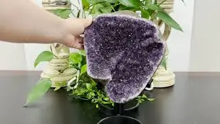 Double Sided Amethyst Geode On A Stand 12.5