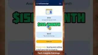 Typing Online Earnings - Earn from Mobile - gotranscript.com #shorts #yiutubeshort