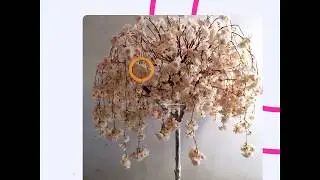 Real wood mini artificial flower tree  artificial cherry