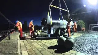 Mons Meg leaves Edinburgh Castle - Timelapse