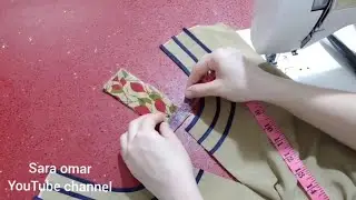 placket neck design/ cutting and stitching
