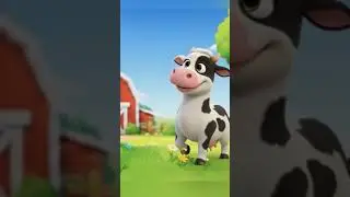 🐮🐷 Farm Animal Sounds! Fun Kids Song 🎶 #shortfeed  #shorts