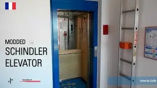 Tiny Schindler Traction Elevator - Hotel du Golfe, Ajaccio, FR