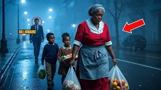 Billionaire Followed His BLACK Housekeeper With Her Kids, What He Saw Left Him in TEARS