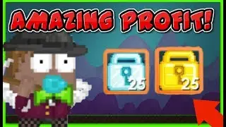 Growtopia Getting rich by vendings! SEEDMARKET!