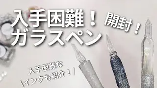 【購入品紹介】超入手困難なガラスペンを手に入れたので開封！綺麗なラメインクと一緒にお届け✨