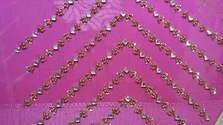 Simple bridal blouse aari work design|simple aari work tutorial#aariwork#bridalblouse#aariworkblouse