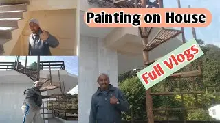First Step of Painting of New House in Pokhara | Paint Color of New House