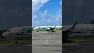 Loud! Frontier Airlines A321 takeoff from PSE Airport #Shorts