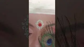 simple bridal bindi design ❤️ kolka design 🥰 #design #bindi #shortvideo