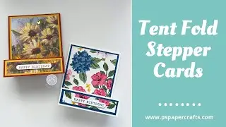 How To Make Tent Fold Stepper Cards