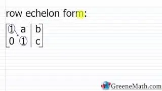Gaussian Elimination