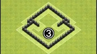 TH3 Base Defense ● Clash of Clans Town Hall 3 Base ● CoC TH3 Base Design Layout