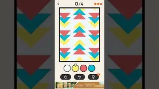 ERASE - coloring puzzle game. SIMPLE. Level 34. Walkthrough.