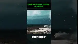 Storm with scary tornado in America #hurricane #storm #disaster