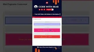 Mat-Paginator Customize | Angular 15 