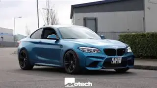 US Spec BMW M2 in for some stance .. ! Eibach springs and wheel spacers Motech Performance