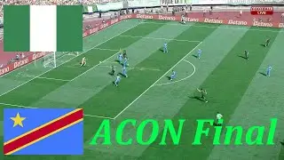 Nigeria vs DR Congo - 2026 AFCON Final - Full Game Simulation PES
