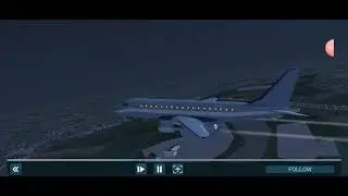 Night Flight Airplane EMBRAER 170 SIMPLE TAKEOFF Buenos Aires 🛫 Nashille