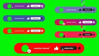 4K Green Screen Animated Subscribe Button | Royalty Free