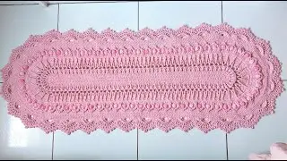 Passadeira de crochê Pantera Rosa (Parte Final)