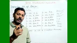 Logical Instruction | Instruction set of 8051 Microcontroller | Tamil