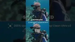 When to use AI Upscale + Deep Clean Combo? #videoenhancement