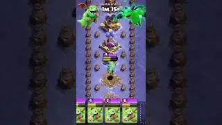 Baby Dragon⚔️Beta Minion||6 VS 24||Max Level||Clash of Clans #shorts